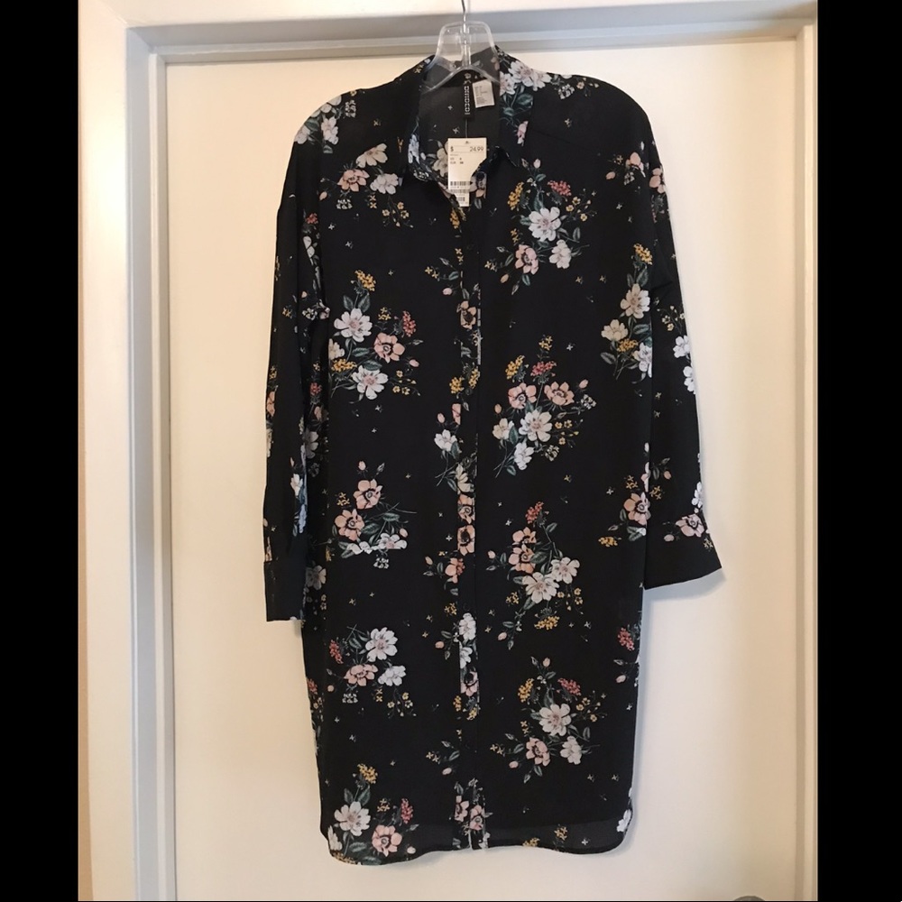 H&M Floral Shirt Dress